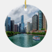 Chicago River und Trump Tower Ornament (Hinten)