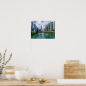 Chicago River und Trump Tower Poster (Küche)