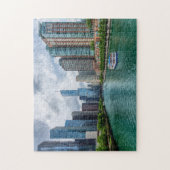 Chicago River und Trump Tower Puzzle (Vertikal)
