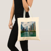 Chicago River und Trump Tower Tragetasche (Vorderseite (Produkt))