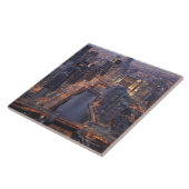 Chicago River und Trumpf-Turm von oben Fliese (Seite)