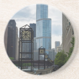 Chicago River Walk Getränkeuntersetzer