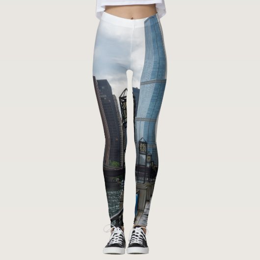 Chicago River Weg Leggings (Vorderseite)