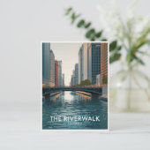 Chicago Riverwalk: Downtown Views Postkarte (Stehend Vorderseite)