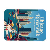 Chicago Riverwalk Illinois Magnet (Horizontal)
