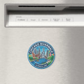 Chicago Riverwalk Illinois Magnet (In Situ (Geschirrspüler))