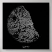 Chicago Road Map Poster (Vorne)