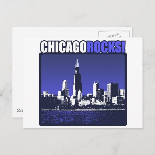 Chicago Rocks! Postkarte (Vorne/Hinten)