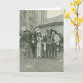 Chicago-Rodeo, 1929. Karte (Gelbe Blume)