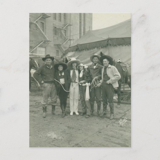 Chicago-Rodeo, 1929. Postkarte (Vorderseite)