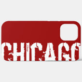 Chicago - Rote iPhone Cover im urbanen Stil (Rückseite (Horizontal))