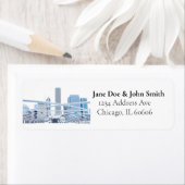 Chicago Rücksendeadressen-Aufkleber (Insitu)