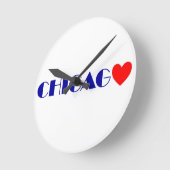 Chicago Runde Wanduhr (Winkel)