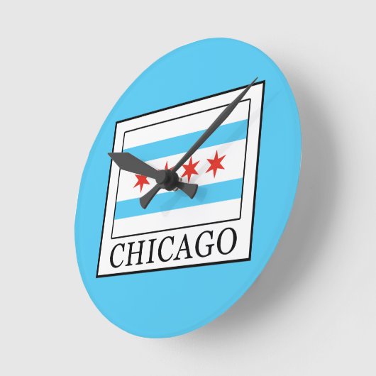 Chicago Runde Wanduhr (Winkel)
