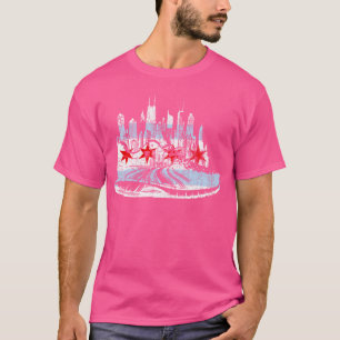 Chicago Runner Marathons Running Jogger Motiva T-Shirt