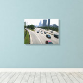 Chicago Rush Hour Traffic Leinwanddruck (Insitu (Holzboden))