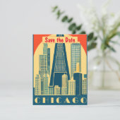 Chicago Save The Date (Stehend Vorderseite)