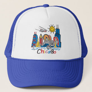 Chicago scherzt Skyline Truckerkappe