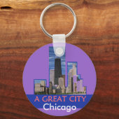 CHICAGO-Schlüsselanhänger Schlüsselanhänger (Vorderseite)