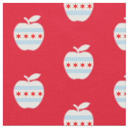Chicago School Teachers Apple Flag Red for Ed Stoff