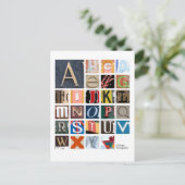 Chicago-Schrift Postkarte (Stehend Vorderseite)