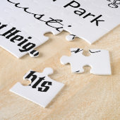 Chicago - Schwarz auf Weiß Puzzle (Seite)