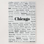 Chicago - Schwarz auf Weiß Puzzle (Vertikal)