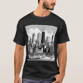 Chicago Schwarz-weiß Graphic T - Shirt (Vorderseite)