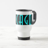 CHICAGO-SCHWARZES REISEBECHER (VorderseiteRechts)