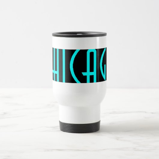 CHICAGO-SCHWARZES REISEBECHER (Mittel)