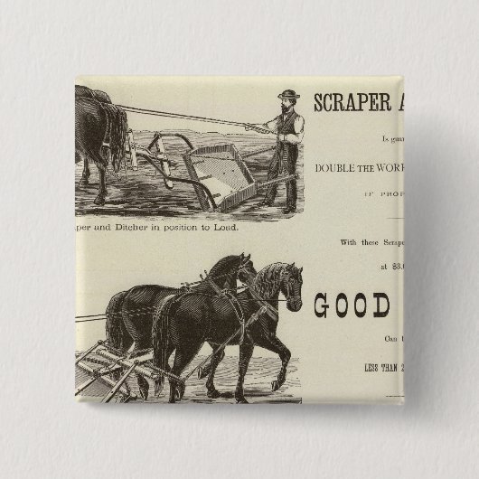 Chicago Scraper und Ditcher Button (Vorderseite)