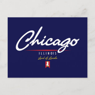 Chicago Script Postkarte
