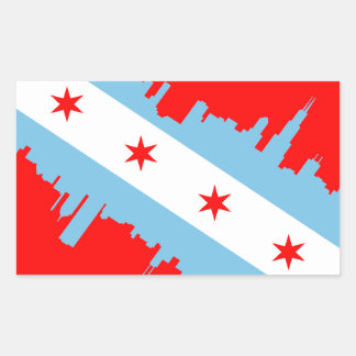 CHICAGO - SCUBA RECHTECKIGER AUFKLEBER