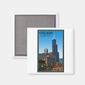 Chicago - Sears Tower Magnet (Vorderseite/Rückseite)