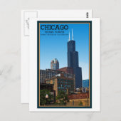 Chicago - Sears Tower Postkarte (Vorne/Hinten)