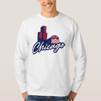 Chicago Sears Tower und Metra T-Shirt