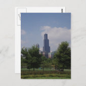 Chicago Sears Tower/Williams Tower Post Card Postkarte (Vorne/Hinten)