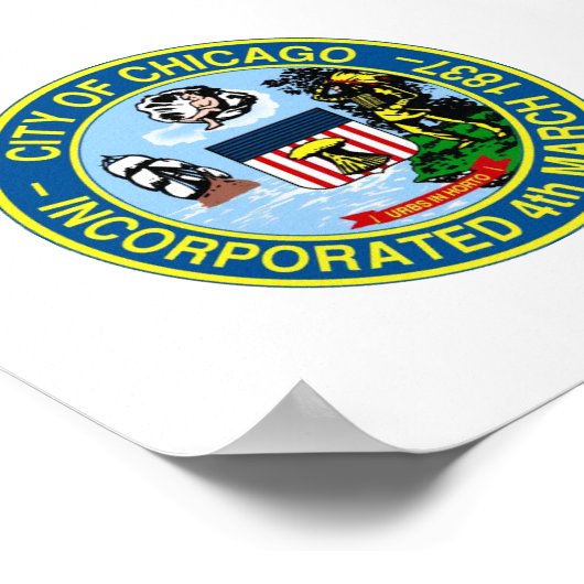 Chicago Siegel Poster (Ecke)