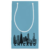 Chicago-Silhouette  Kleine Geschenktüte (Vorderseite)