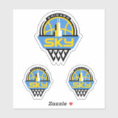 CHICAGO SKY-WNBA-TEAM AUFKLEBER (Blatt)