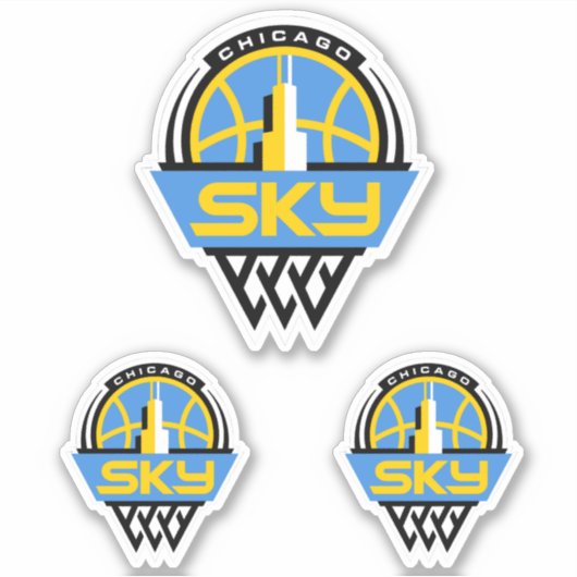 CHICAGO SKY-WNBA-TEAM AUFKLEBER (Vorderseite)