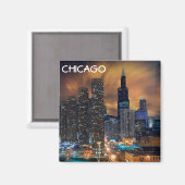 Chicago Skycraper Magnet (Vorderseite/Rückseite)