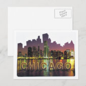 CHICAGO SKYLINE4 POSTKARTE (Vorne/Hinten)
