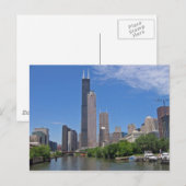 Chicago Skyline 4 Postkarte (Vorne/Hinten)