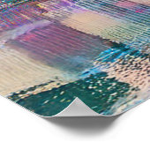 Chicago Skyline Abstrakt Art Poster (Ecke)