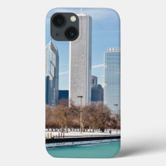Chicago skyline across frozen Lake Michigan Case-Mate iPhone Hülle
