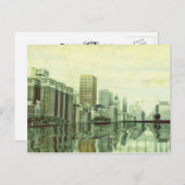 Chicago Skyline Artwork Postkarte (Vorne/Hinten)
