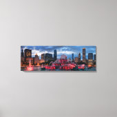 Chicago Skyline auf Leinwand 12x36 (Vorderseite)