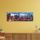 Chicago Skyline auf Leinwand 12x36 (Insitu (Wohnzimmer))