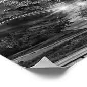 Chicago Skyline auf Leinwand Poster (Ecke)